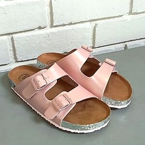 Wonder Nation Girls Slip On Sandals. Sz 4